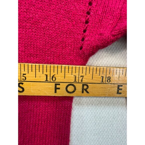 American Eagle Outfitters Womens Knitted Pullover Sweater Size M Red Long Sleeve - Picture 7 of 12